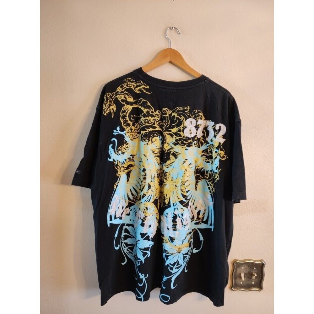 Rare Men's Eight 732 Royal Fleet Black T Shirt with Gold Graphics Size 2XL